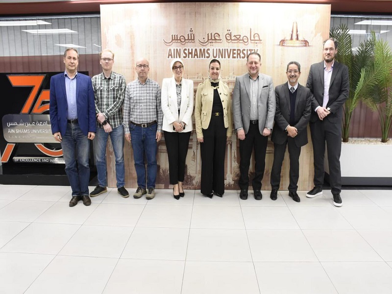 جامعة عين شمس تستقبل وفد المراجعة الخارجية لمشروع GEMS-TECH الممول من الاتحاد الأوروبي في إطار تعزيز الملاحة البحرية الخضراء