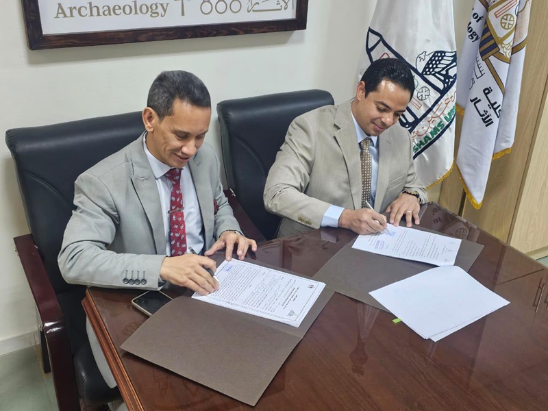 بروتوكول تعاون بين مركز الدراسات البردية والنقوش- كلية الآثار- جامعة عين شمس وشركة منتور جروب للاستشارات