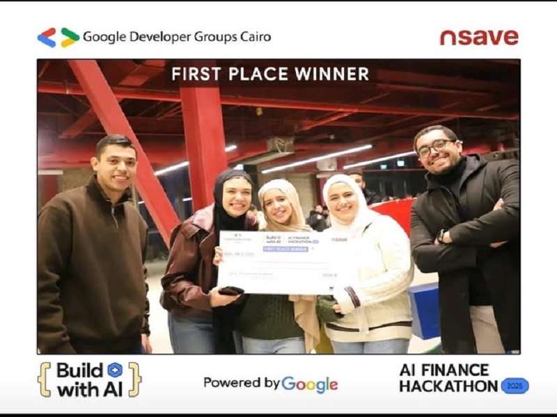 مركز أول لحاسبات ومعلومات عين شمس  في مسابقة جوجل 2025 GDC Fintech AI Hackathon