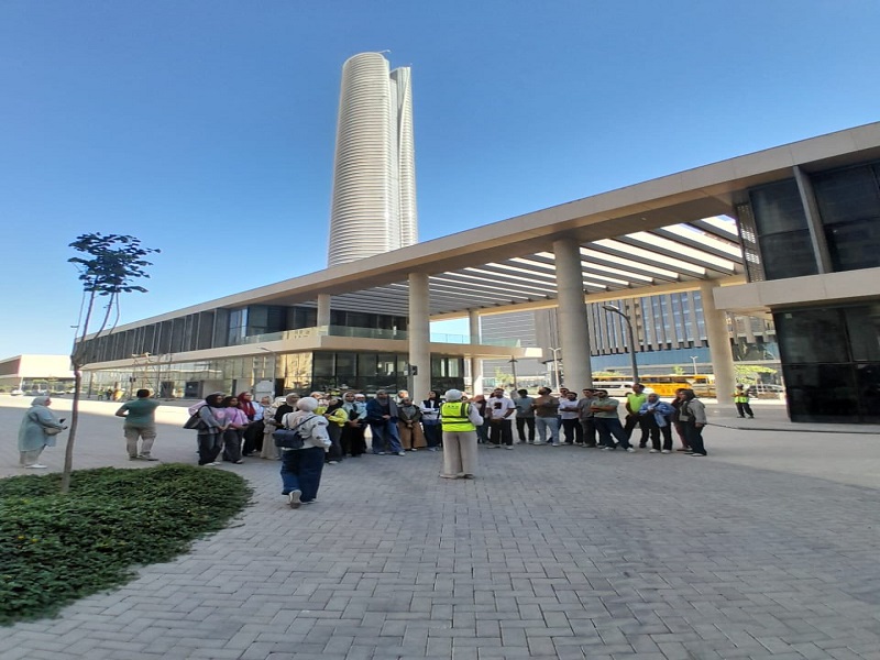 زيارة ميدانية لطلاب الهندسة المدنية والعمارة والتخطيط العمراني بكلية الهندسة لمنطقة الأبراج بالعاصمة الإدارية الجديدة