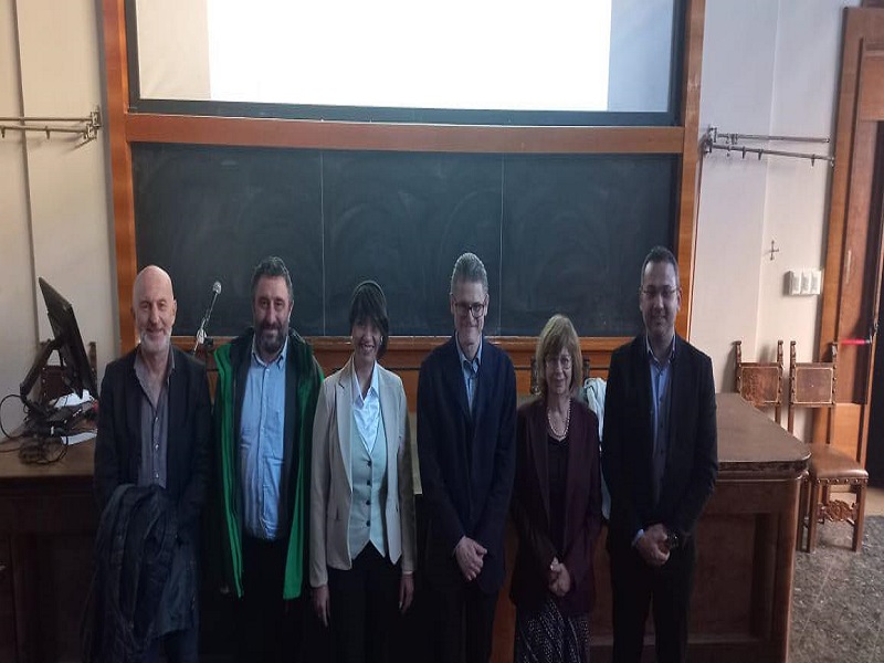 A faculty member and a scholarship student from Ain Shams University participates in a scientific meeting at the University of Bologna, Italy, in the presence of the Egyptian Cultural Counselor