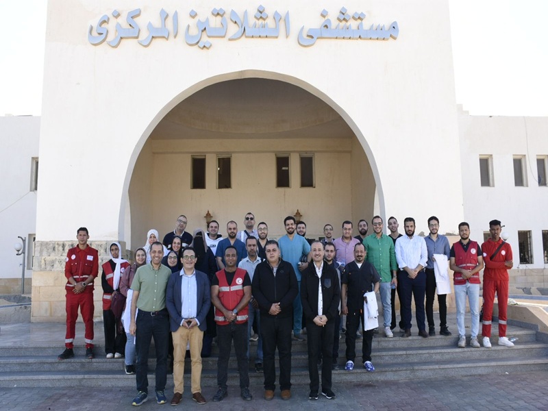 More than ten thousand beneficiaries from Ain Shams University's comprehensive development convoy to the Red Sea Governorate (cities of Shalateen, Abu Ramad, and Halaib)
