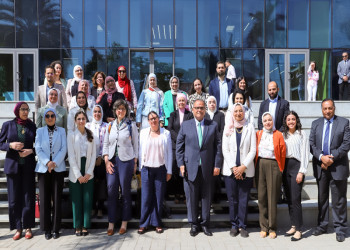 The delegation of the Organization for Economic Cooperation and Development hosted by Ain Shams University