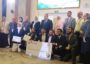 The Faculty of Engineering Student Team Wins First Place in the Best Graduation Project Competition at Cairo Water Week