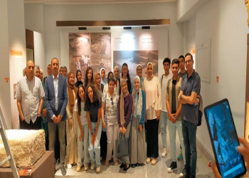 Students of the Faculty of Al-Alsun visit the Zaffran Palace Museum