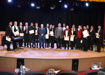 During the Education and Student Affairs Sector Council at Ain Shams University… Prof. Abdel Fattah Saoud honors "Ain Shams Choir sings differently