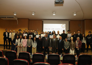 Ain Shams University students crowned champions in the final round of the Chinese language oratory competition, "Dialogue between Egypt and China: A Silk Road Encounter – Together Towards the Future"