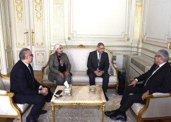 The Vice President of Ain Shams University for Education and Student Affairs Receives the Advisor to the Director of the Military Academy Prior to His Meeting with the Faculty of Business Students