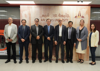 The President of Ain Shams University Receives A Delegation from the University of Texas to Discuss Prospects for Joint Cooperation