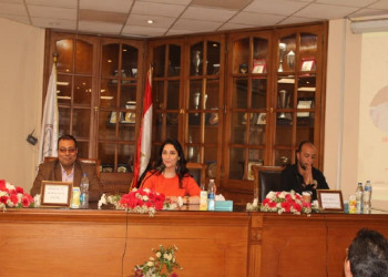 The students of "For Egypt" central family organizes a symposium entitled "Fundamentals of Television Direction" at the Faculty of Arts