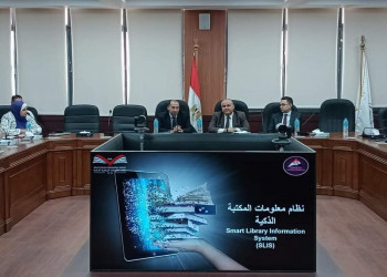 The Faculty of Law receives representatives of the Information and Decision Support Center at the Council of Ministers to discuss the development of the faculty's library