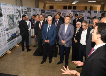 In the presence of the Minister of Higher Education and the President of Ain Shams University... the university celebrates the conclusion of the World Design Studio project 2023 at the Faculty of Engineering