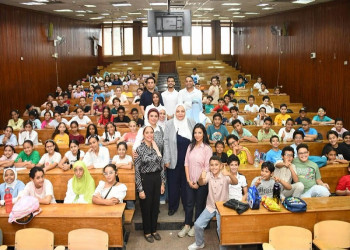 كلية التمريض تستضيف طلاب جامعة الطفل ضمن فعاليات البرنامج تحت شعار «احلم.. اعمل.. أبدع