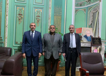 Vice President of Ain Shams University for Education and Students meets the delegation of Banque Misr