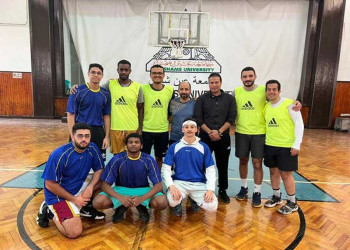 Basketball tournament for male and female students in the Ain Shams University Sports League