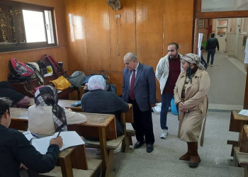 The Dean and Vice Dean of the Faculty of Specific Education on an inspection tour for the 2023/2024 postgraduate examinations