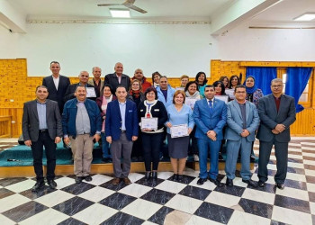 The Adult Education Center at Ain Shams University organizes a course on “Distinguished Leadership Traits” for principals of Nile Synod Evangelical Schools