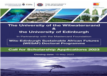 A MASTER'S AND DOCTORAL DEGREE PROGRAM WITHIN A JOINT PROGRAM BETWEEN THE UNIVERSITIES OF THE WITWATERSRAND AND THE UNIVERSITY OF EDINBURGH