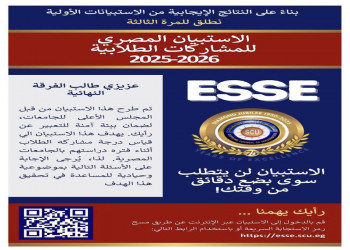 A Call to final-year students at Ain Shams University to participate in the Egyptian Student Engagement Survey