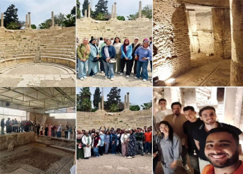 طلاب كلية الآثار يستكشفون معالم الإسكندرية اليونانية في زيارة ميدانية موسعة