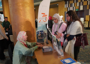 For the second consecutive day…a large turnout at the Ain Shams University pavilion at the “EduGate 2025” Higher Education and Training Exhibition