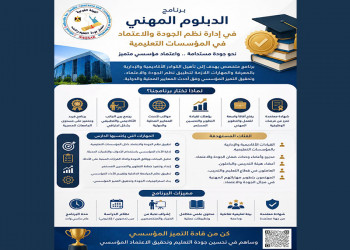 The Quality Assurance and Accreditation Center at Ain Shams University offers the Professional Diploma in Quality Management Systems and Accreditation in Educational Institutions