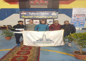 جامعة عين شمس تحصد المركز الأول والميدالية الذهبية في المصارعة ببطولة الشهيد الرفاعي الواحد والخمسين