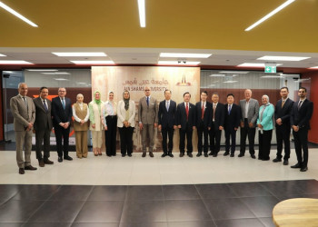 The President of Ain Shams University receives a delegation from South China Agricultural University to discuss cooperation in the fields of agriculture and innovation in education