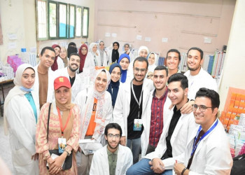 The Faculty of Pharmacy launches a medical convoy for the people of Al-Zawiya Al-Hamra, at Muhammad Farid Preparatory School for Girls