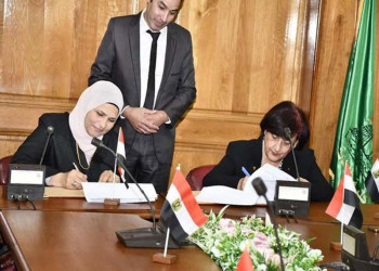 برتوكول تعاون بين كلية البنات ومنظمة المرأة العربية