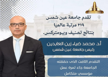 Ain Shams University Advances 219 Places Globally in the Webometrics Ranking, Reaffirming Its Digital and Academic Leadership